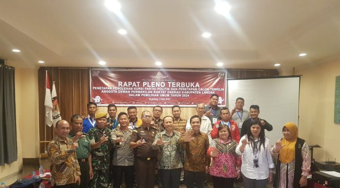 KPU Landak Tetapkan Perolehan Kursi Parpol dan Calon Terpilih Anggota DPRD Pemilu 2024