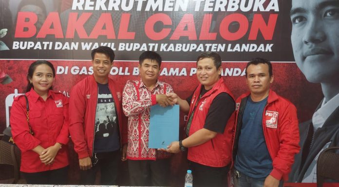 Wajah Baru di Pilkada Landak, Aren Pagea Daftarkan Diri Maju Bacalon Wakil Bupati Ke PSI