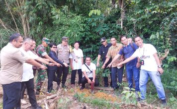 Kementerian ATR/BPN Patok Tanah Ulayat Masyarakat Hukum Adat Binua Laman Garoh