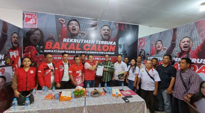 Andreas Lani Optimis Dapat Rekomendasi PSI Maju Pilkada Landak