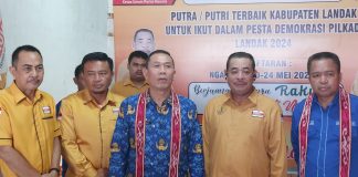 Vinsensius – Markus Amid, Bacalon Bupati dan Wakil Bupati Landak Pertama Serahkan Berkas Ke DPC Hanura