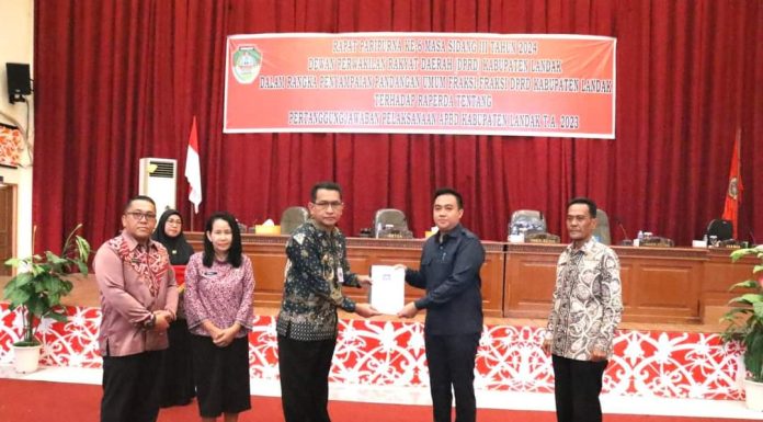 Pembahasan Rapeda Pertanggungjawaban APBD Landak Tahun Anggaran 2023 Dilanjutkan