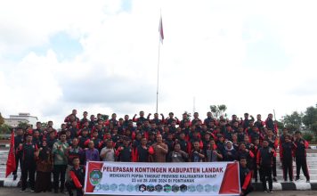 83 Atlet POPDA Kabupaten Landak Diberangkatkan