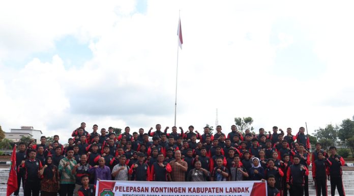 83 Atlet POPDA Kabupaten Landak Diberangkatkan