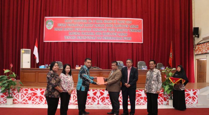 Pemkab dan DPRD Landak Bahas Raperda Prakasa Perlindungan dan Pemberdayaan Petani