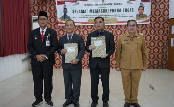 Dua Pejabat di Lingkungan Pemkab Landak Masuki Masa Pensiun