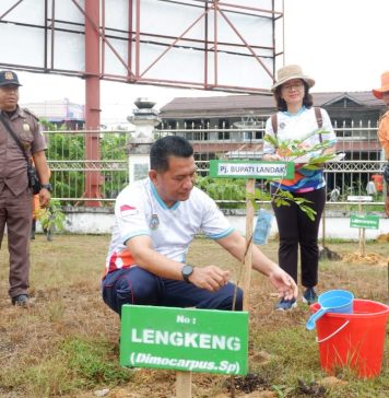 Pemkab Landak Gelar Tanam Pohon Bersama Pada Peringatan Hari Lingkungan Hidup se Dunia