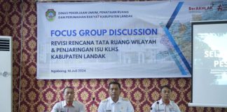 Pemkab Landak Gelar FGD Revisi Rencana Tata Ruang Wilayah dan Kajian Lingkungan Hidup Strategis