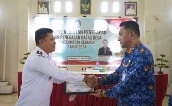 Gutmen Hadiri Ekspose Penetapan dan Penegasan Batas Desa di Sebangki