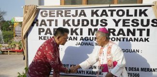 Gereja Hati Kudus Yesus Meranti Diresmikan