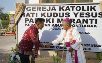 Gereja Hati Kudus Yesus Meranti Diresmikan