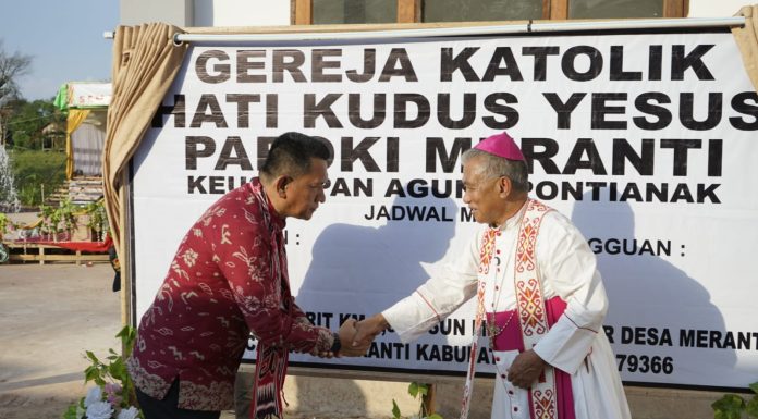 Gereja Hati Kudus Yesus Meranti Diresmikan