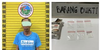 Miliki Enam Plastik Klip Transparan Diduga Shabu, Seorang Warga Pulau Bendu Ditangkap