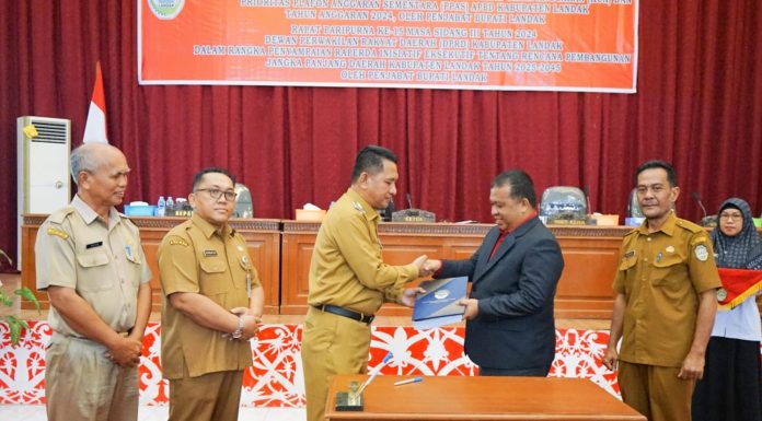 Pj. Bupati Landak Sampaikan Rancangan KUA dan PPAS APBD Tahun 2025 ke DPRD