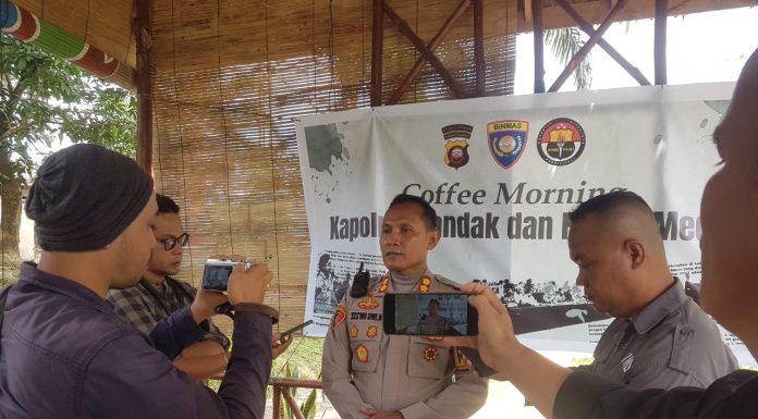 Kapolres Landak AKBP Siswo Dwi Nugroho Nilai Peran Media Sangat Diperlukan Bantu Jaga Situasi Kamtibmas