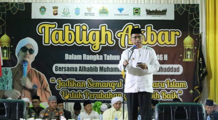 Buka Kegiatan Tabligh Akbar, Gutmen Harapkan Jadi Sarana Tingkatkan Keimanan dan Ketaqwaan Umat