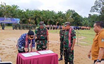 Kasrem 121/ABW Tutup Kegiatan TMMD Reguler ke- 121 Kodim 1210/LDK