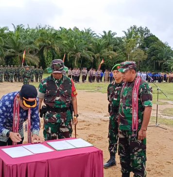 Kasrem 121/ABW Tutup Kegiatan TMMD Reguler ke- 121 Kodim 1210/LDK