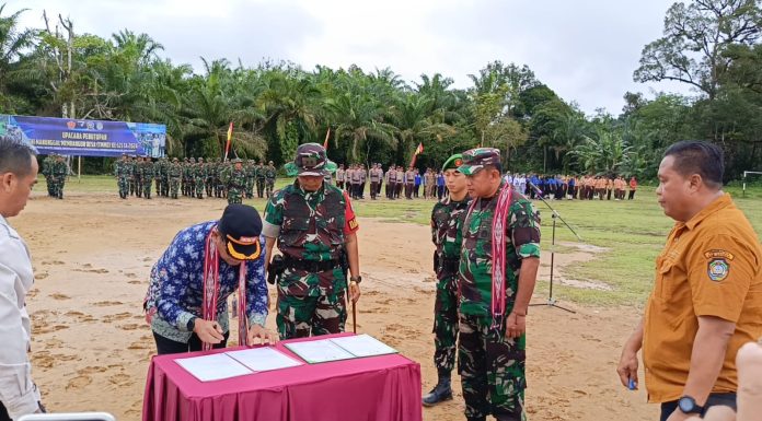 Kasrem 121/ABW Tutup Kegiatan TMMD Reguler ke- 121 Kodim 1210/LDK