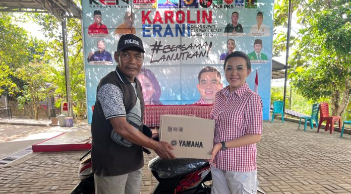 Respon Cepat, Karolin Ganti Sepeda Motor Relawan Yang Hilang Saat Antarkan Dirinya Daftar Ke KPU