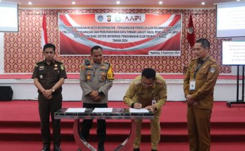 Pemkab Landak Launching Aplikasi Pengawasan Elektonik Keuangan Desa