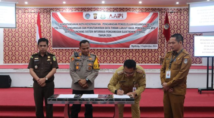 Pemkab Landak Launching Aplikasi Pengawasan Elektonik Keuangan Desa