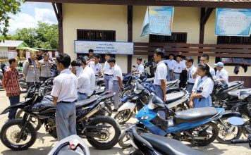 Polisi Edukasi Pelajar Larangan Penggunaan Knalpot Brong