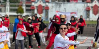 Karolin Apresiasi Komunitas Senam Nusantara Beri Edukasi Pentingnya Olahraga