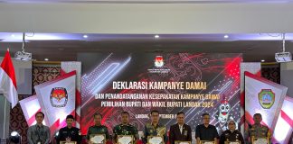 Deklarasi Kampanye Damai Pilkada Landak 2024, Pj Bupati Ingatkan Paslon Berkampanye Santun