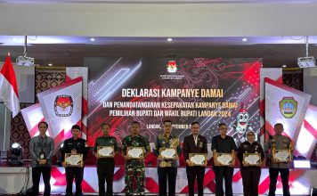 Deklarasi Kampanye Damai Pilkada Landak 2024, Pj Bupati Ingatkan Paslon Berkampanye Santun