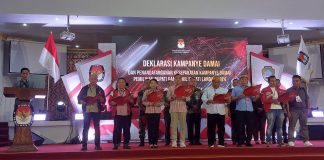 Dua Kandidat Paslon Bupati dan Wakil Bupati Landak Deklarasikan Kampanye Damai