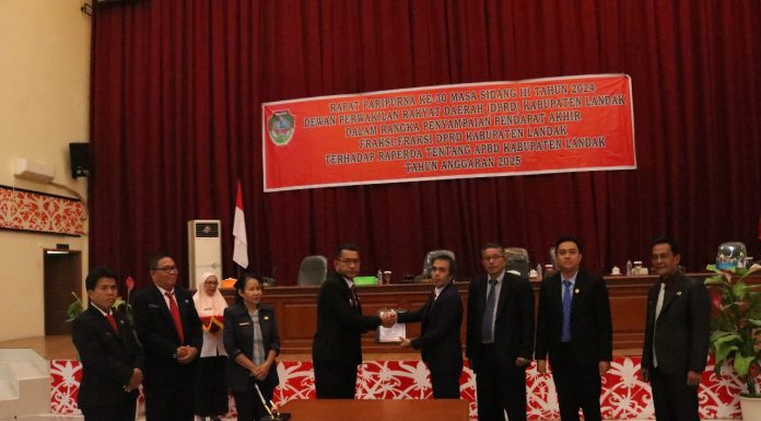 Ketok Palu, APBD Landak Tahun Anggaran 2025 Ditetapkan 1,4 Triliun