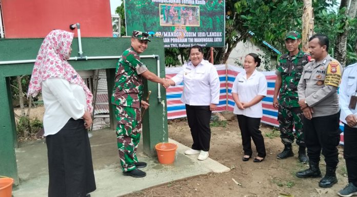 Dandim 1210/LDK Harapkan Sumur Bor Program TNI AD di Desa Kerohok Bantu Atasi Krisis Air Bersih Masyarakat