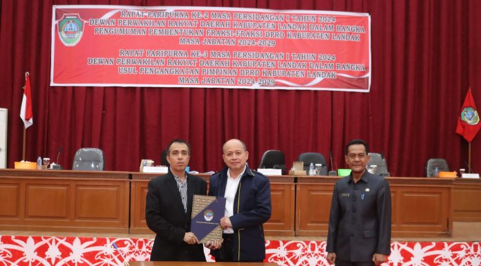 Tiga Usulan Nama Pimpinan DPRD Landak Defenitif Untuk Periode 2024-2029
