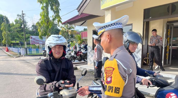 Operasi Zebra Kapuas 2024, Polres Landak Turut Periksa Kelengkapan Anggota