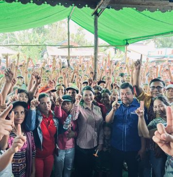 Kampanye di Sungai Laki, Karolin : Program Andalan Kita Pertanian dan Infrastruktur