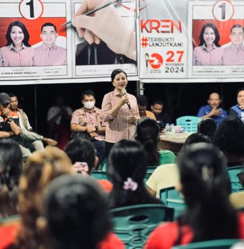 Kampanye di Desa Amboyo Inti, Warga Nyatakan Kompak Dukung Karolin-Erani