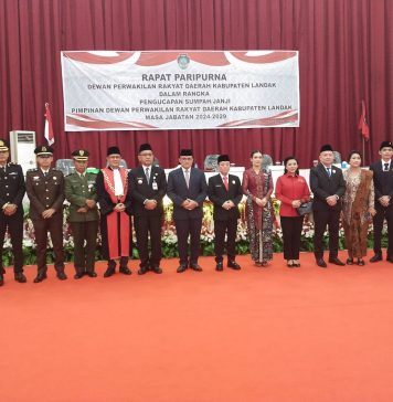 Unsur Pimpinan DPRD Landak Resmi Dilantik