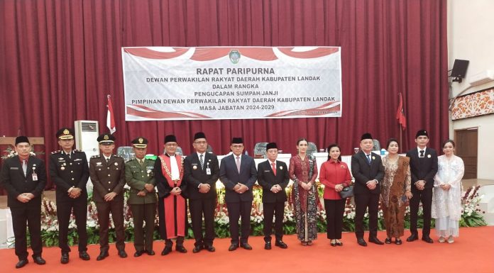 Unsur Pimpinan DPRD Landak Resmi Dilantik