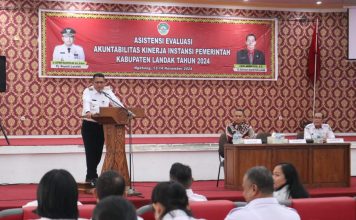 Gutmen Harapkan Hasil Evaluasi Kinerja Instansi Pemkab Landak Semakin Baik