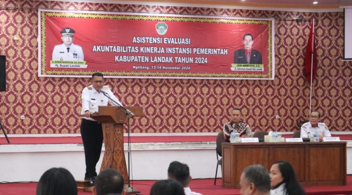 Gutmen Harapkan Hasil Evaluasi Kinerja Instansi Pemkab Landak Semakin Baik
