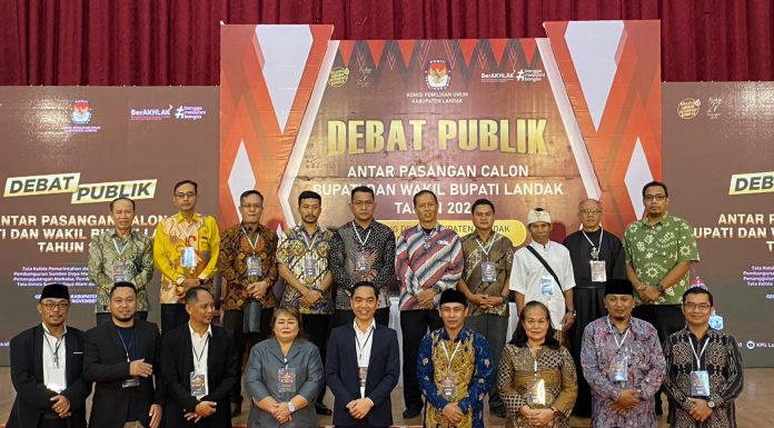 Gutmen Apresiasi Debat Publik Pemilihan Bupati dan Wakil Bupati Landak Berjalan Aman