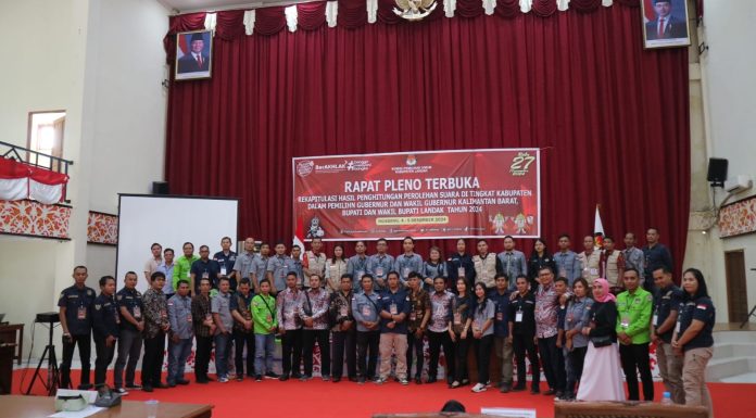 KPU Landak Gelar Pleno Terbuka Rekapitulasi Perhitungan Suara Tingkat Kabupaten Pilkada 2024