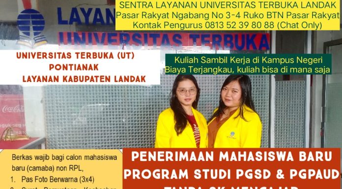 Salut Landak Masih Buka Pendaftaran Mahasiswa Baru UT