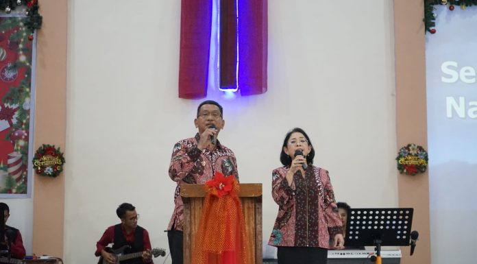 Pj. Bupati Landak Hadiri Perayaan Natal PWKI
