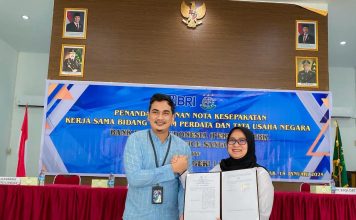Kejaksaan Negeri Landak Bersama Bank BRI Tandatangani MoU Penanganan Masalah Hukum Bidang Perdata dan Tata Usaha Negara