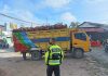 Satlantas Polres Landak Tertibkan Truk Pengangkut TBS Tanpa Jaring Pengaman