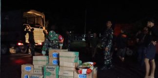 Kodim 1210/LDK Serahkan Bantuan Bagi Korban Banjir di Posko Pengungsian