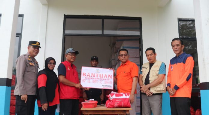 Pemkab Landak Kembali Terima Bantuan Banjir Dari Kemensos RI