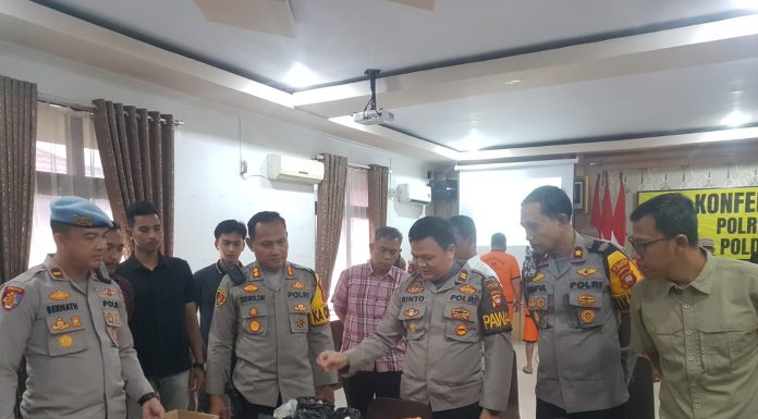 Dalam Dua Bulan Polres Landak Berhasil Ungkap Tujuh Kasus Peredaran Narkoba